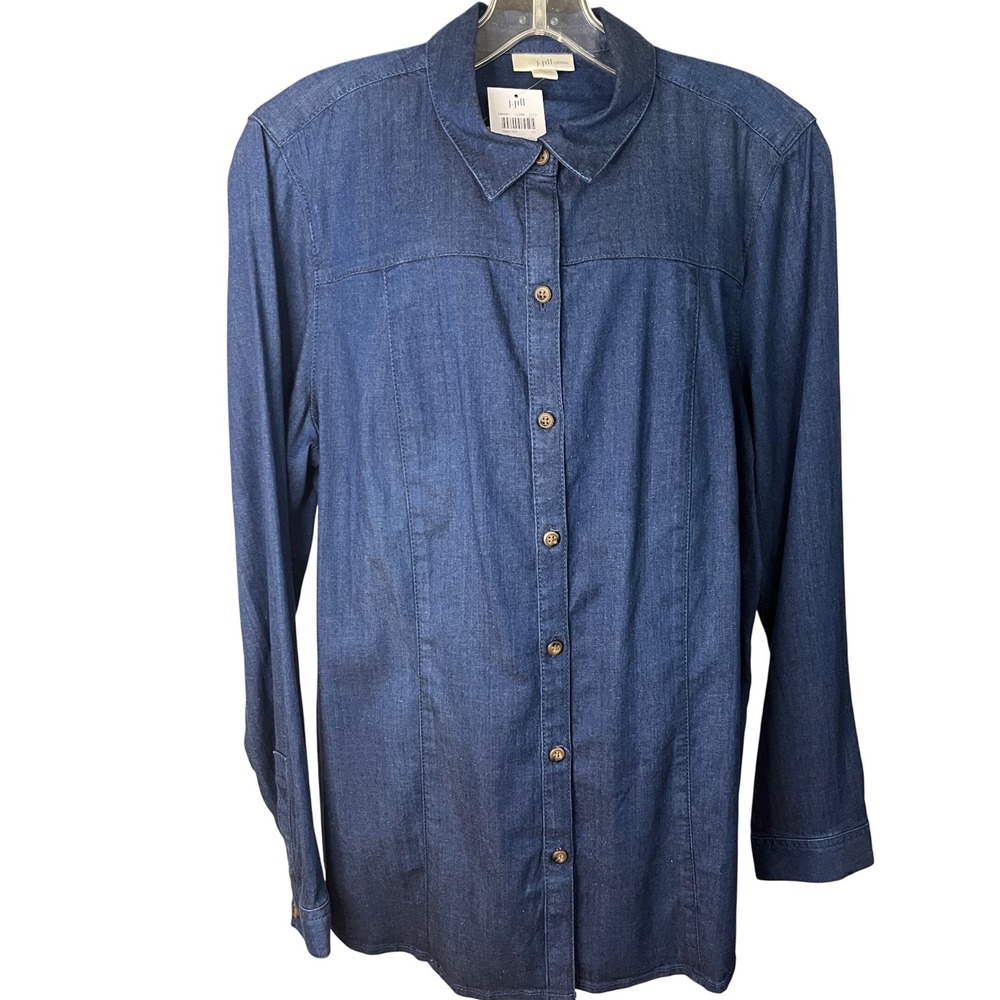 J.‎ Jill  Medium NWT Denim Shirt Bridgewater